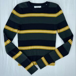 A.L.C. Archer Striped Rugby Moreno Wool Sweater M